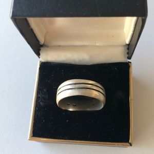Wedding Sterling silver band size 13